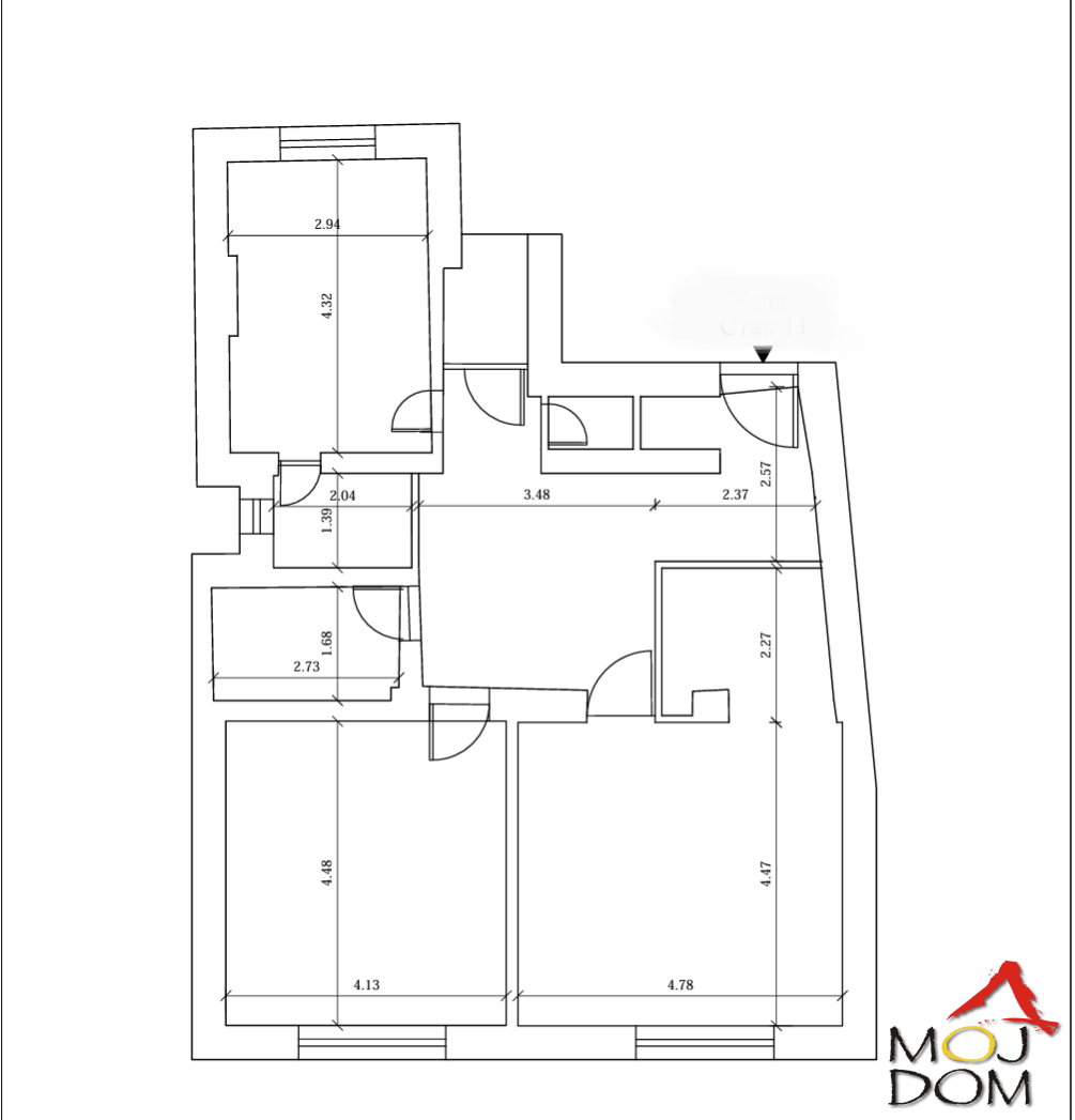 Stan,NOVI SAD,CENTAR,kv: 85, € 315000, ID: 1029951 16