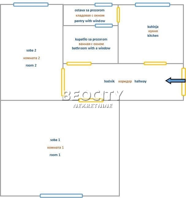 Trosoban stan, 51 m2, Palilula, Vrbovsko ID: 116913 12