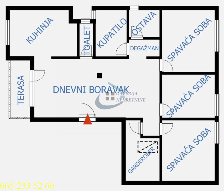 Zvezdara  Đeram   Bulevar kralja Aleksandra 81m2 3