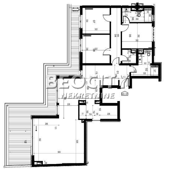 četvorosoban stan, 158 m2, Trošarina, Vojvode Stepe ID: 117002 19