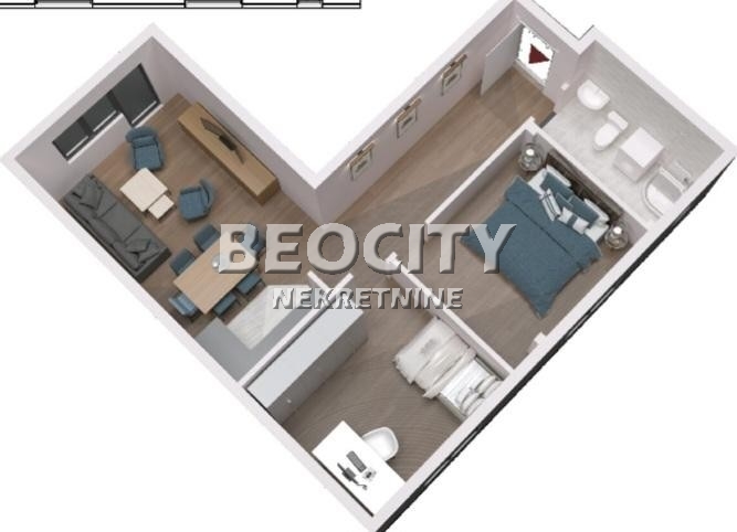 Trosoban stan, 53 m2, Nova Detelinara ID: 117007 1