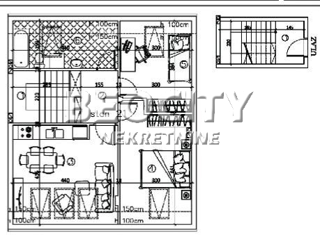 Trosoban stan, 59 m2, Nova Detelinara ID: 117010 2