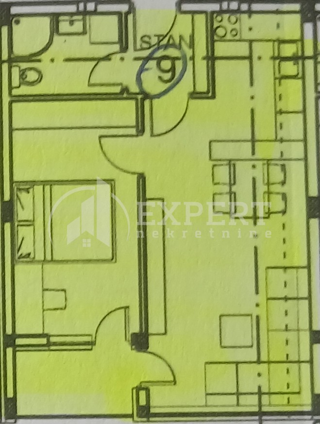 Jednosoban stan, 46.4 m2, Palilula, Zetska ID: p-013610 5