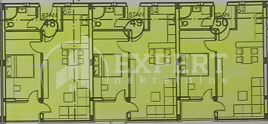 Jednosoban stan, 46.3 m2, Palilula, Zetska ID: p-013611 5
