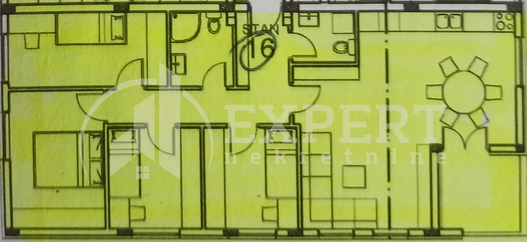 četvorosoban stan, 90.92 m2, Palilula, Zetska ID: p-013613 6