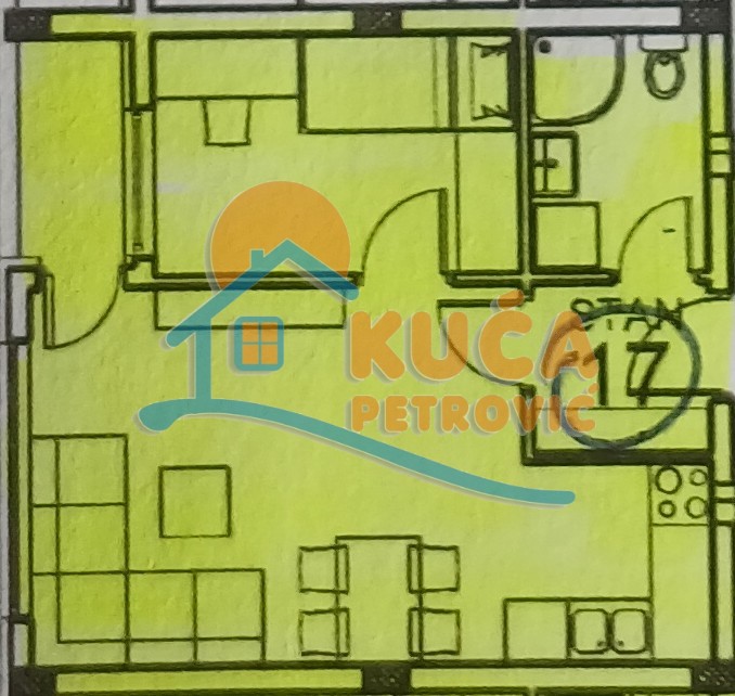 Jednosoban stan, 36 m2, Palilula, Zetska ID: p-013616 4