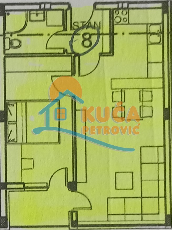 Jednosoban stan, 46.3 m2, Palilula, Zetska ID: p-013612 6