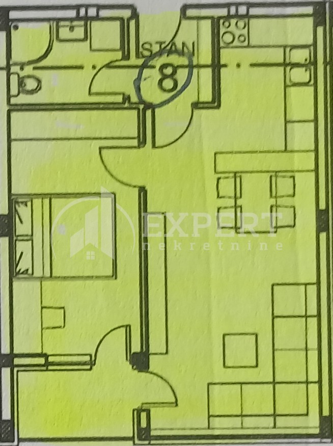 Jednosoban stan, 46.3 m2, Palilula, Zetska ID: p-013612 6