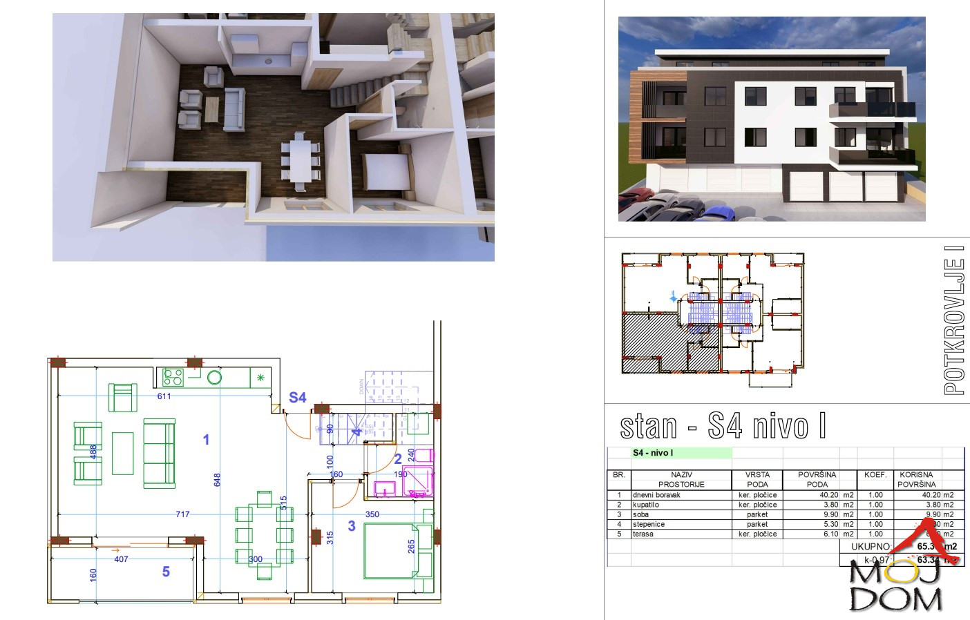 Stan,SREMSKA KAMENICA,SREMSKA KAMENICA,kv: 95, € 257450, ID: 1030179 5