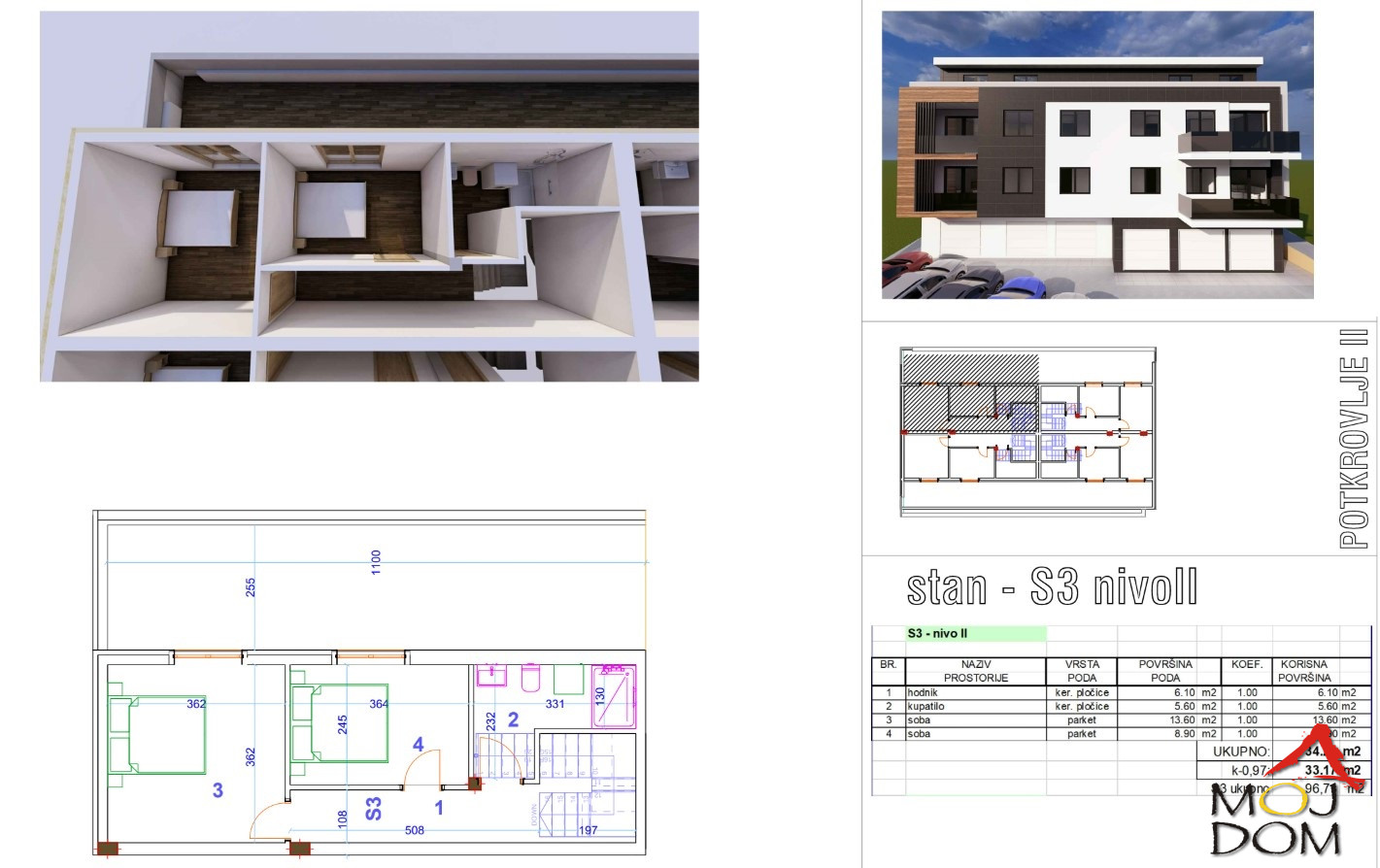 Stan,SREMSKA KAMENICA,SREMSKA KAMENICA,kv: 97, € 263000, ID: 1030178 6