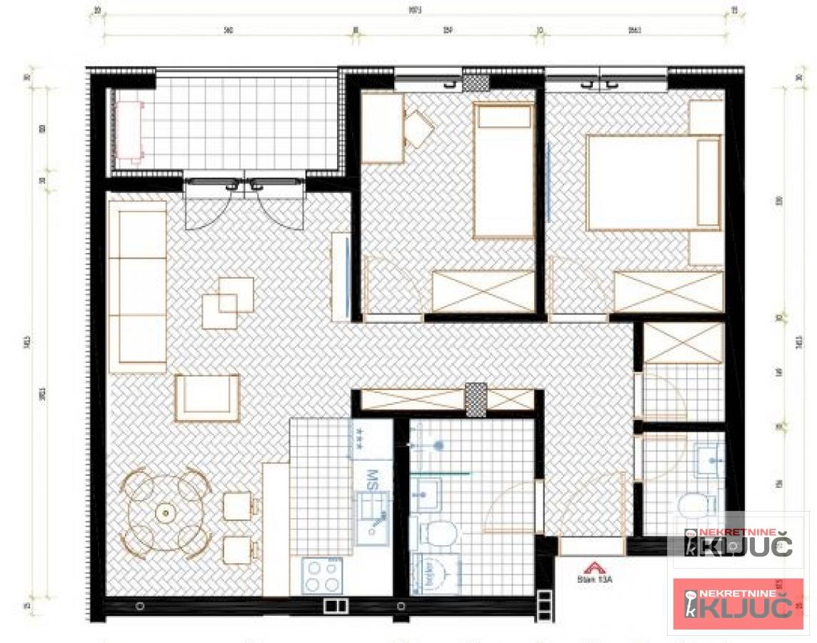 SREMSKA KAMENICA, 59m2, Trosoban sa pdv, Moderan kompleks 2