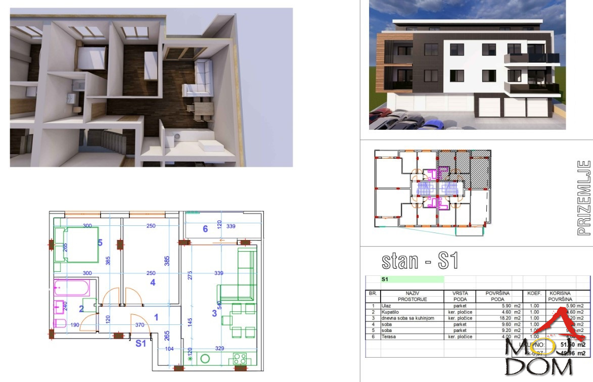 Stan,SREMSKA KAMENICA,SREMSKA KAMENICA,kv: 50, € 141500, ID: 1030180 5