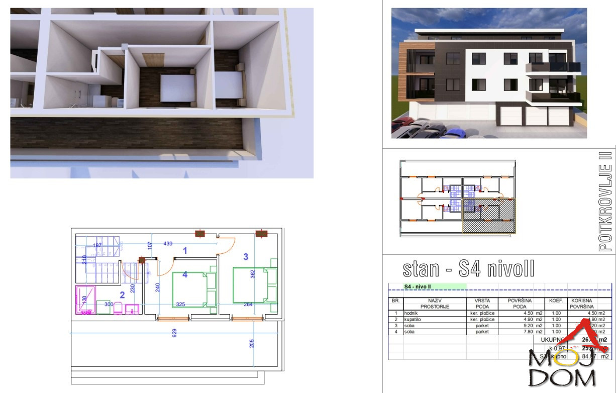 Stan,SREMSKA KAMENICA,SREMSKA KAMENICA,kv: 85, € 231050, ID: 1030183 6