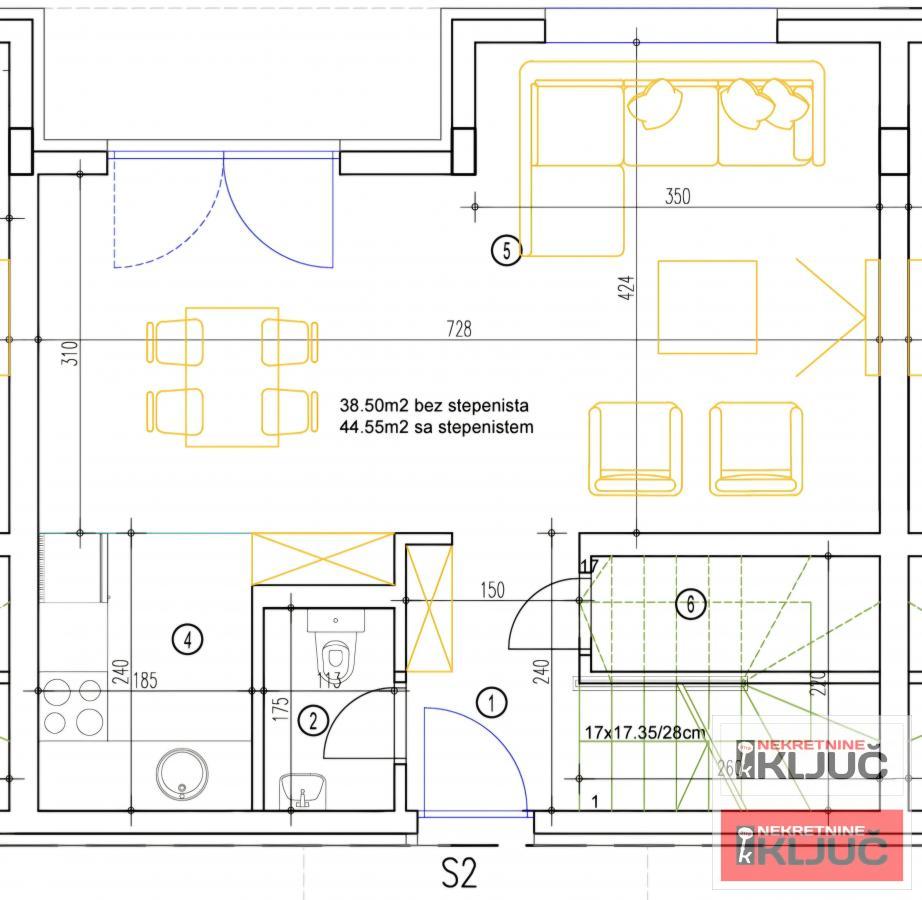 BLIZINA NAJLON PIJACE, 86m2, Četvorosoban-Duplex sa pdv 2
