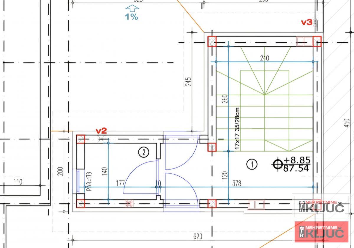KOD NAJLON PIJACE, 95m2, Troiposoban-Penthouse sa pdv 2