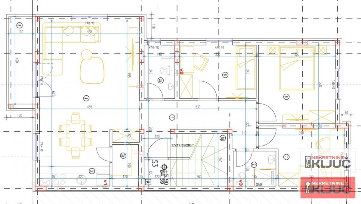 KOD NAJLON PIJACE, 95m2, Troiposoban-Penthouse sa pdv 3