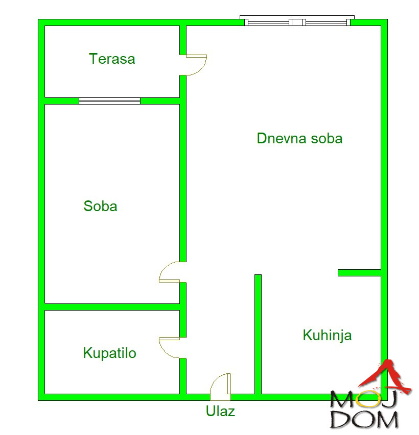 Stan,NOVI SAD,NOVO NASELJE,kv: 37, € 105100, ID: 1030249 9