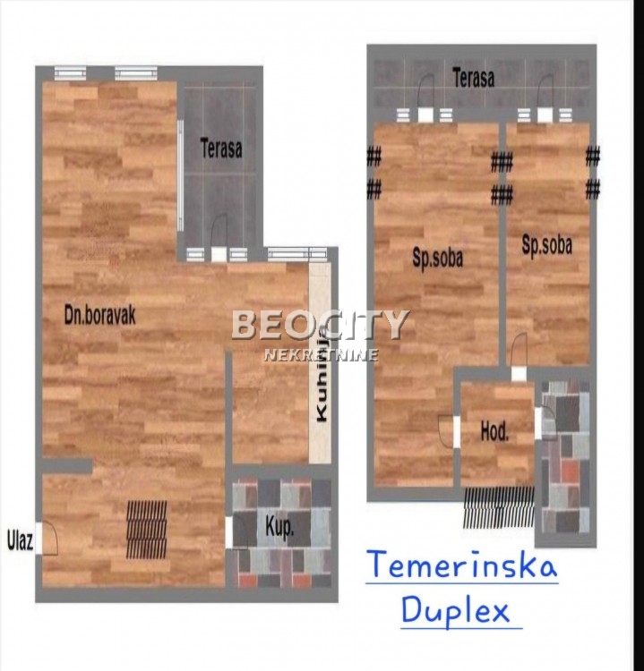 Trosoban stan, 74 m2, Novi Sad, Temerinska ID: 117688 1