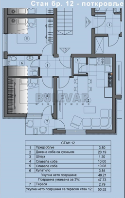 Dvosoban stan, 50.52 m2, Sokobanja ID: p-013763 2