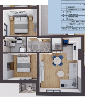 Dvosoban stan, 50.52 m2, Sokobanja ID: p-013763 3