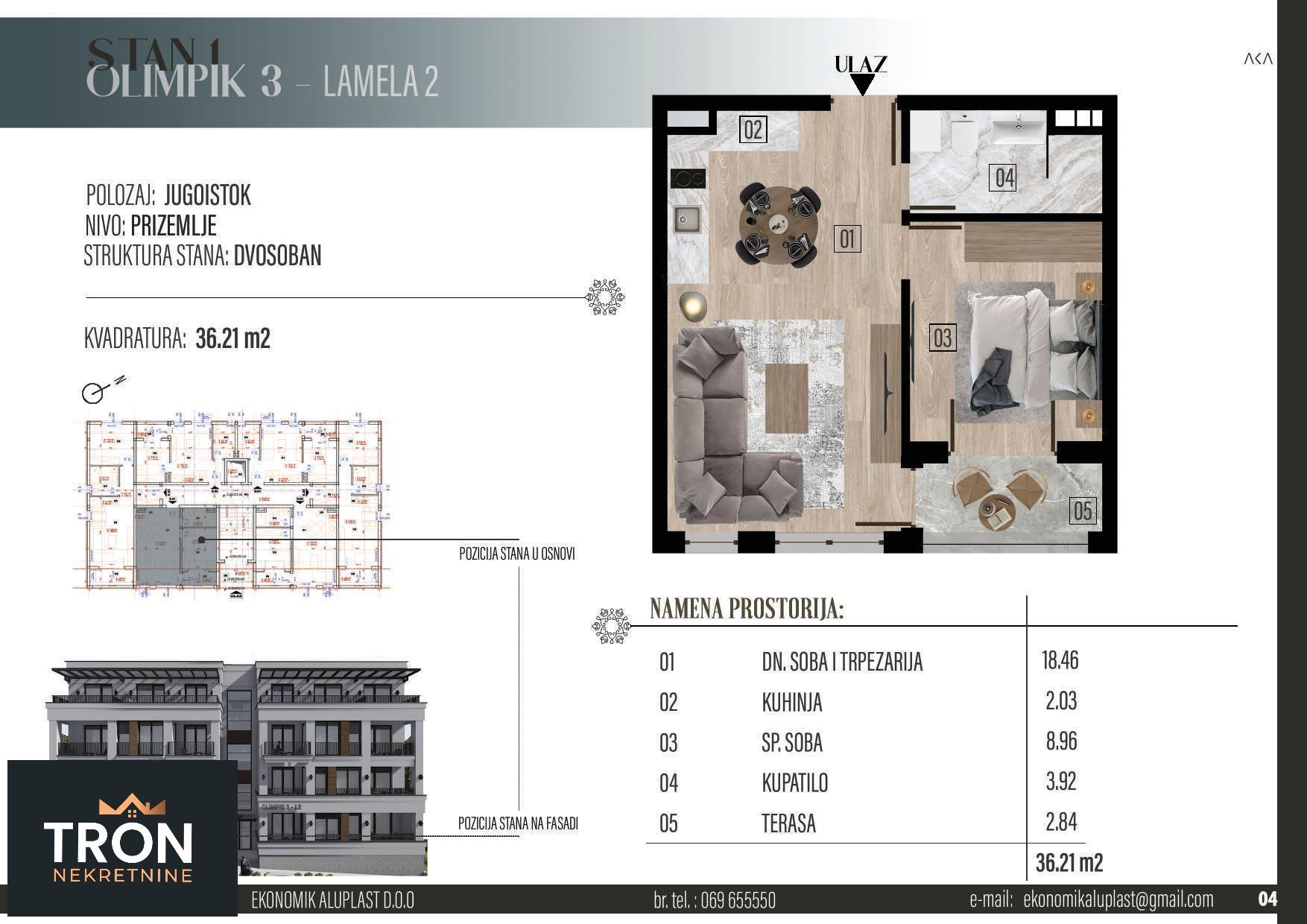 Stanovi u izgradnji na Raju 36 21m2 4
