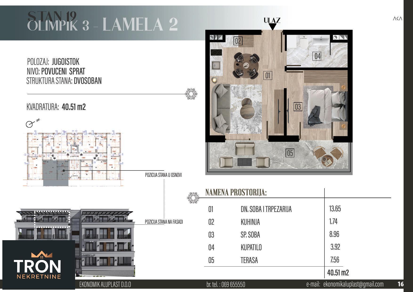 Stanovi u izgradnji na Raju 40 51m2 4