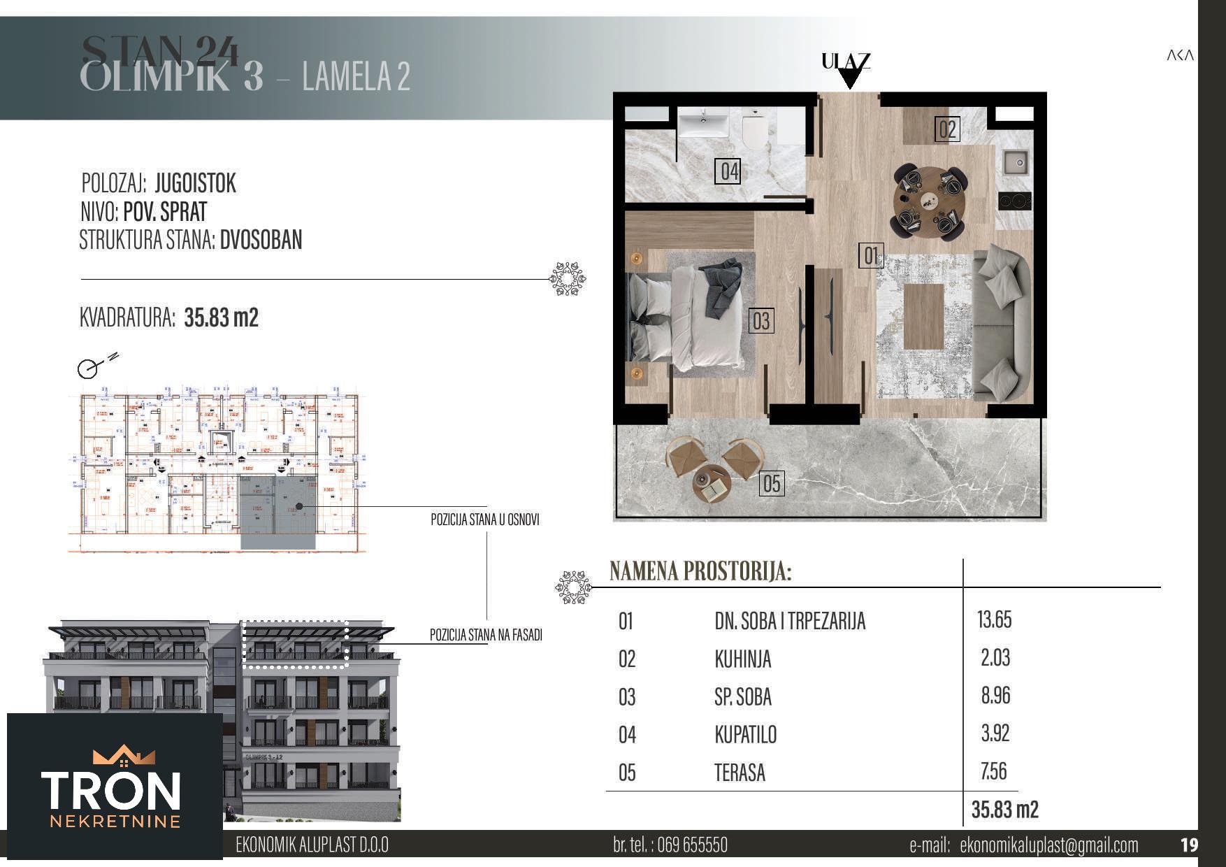 Stanovi u izgradnji na Raju 35 83m2 4