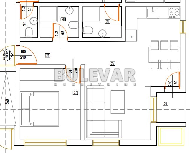 Jednosoban stan, 46.63 m2, Donja Vrežina, Nikole Rašića Koleta ID: p-013823 4