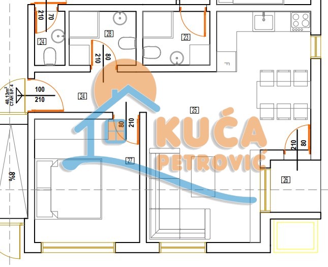 Jednosoban stan, 46.63 m2, Donja Vrežina, Nikole Rašića Koleta ID: p-013823 4