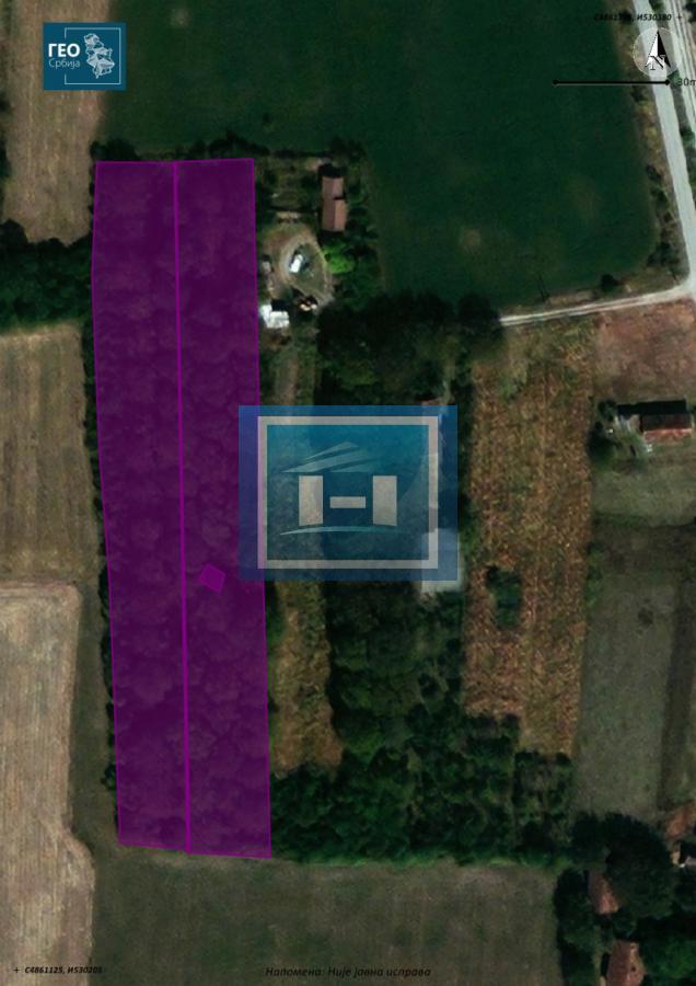 NA PRODAJU – GRAĐEVINSKO ZEMLJIŠTE 74 ARA, ĆUPRIJA 2