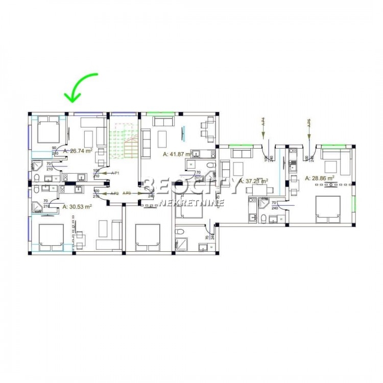 Dvosoban stan, 27 m2 ID: 118078 2