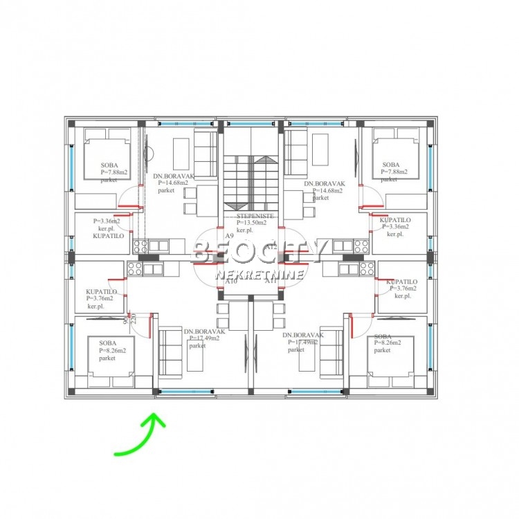 Dvosoban stan, 30 m2 ID: 118081 2