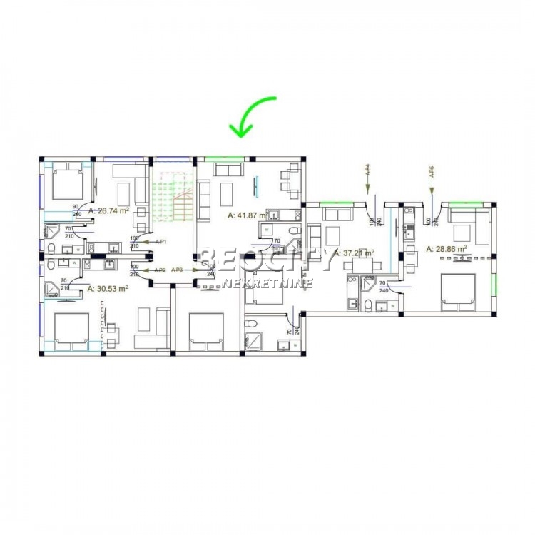 Dvosoban stan, 42 m2 ID: 118082 2