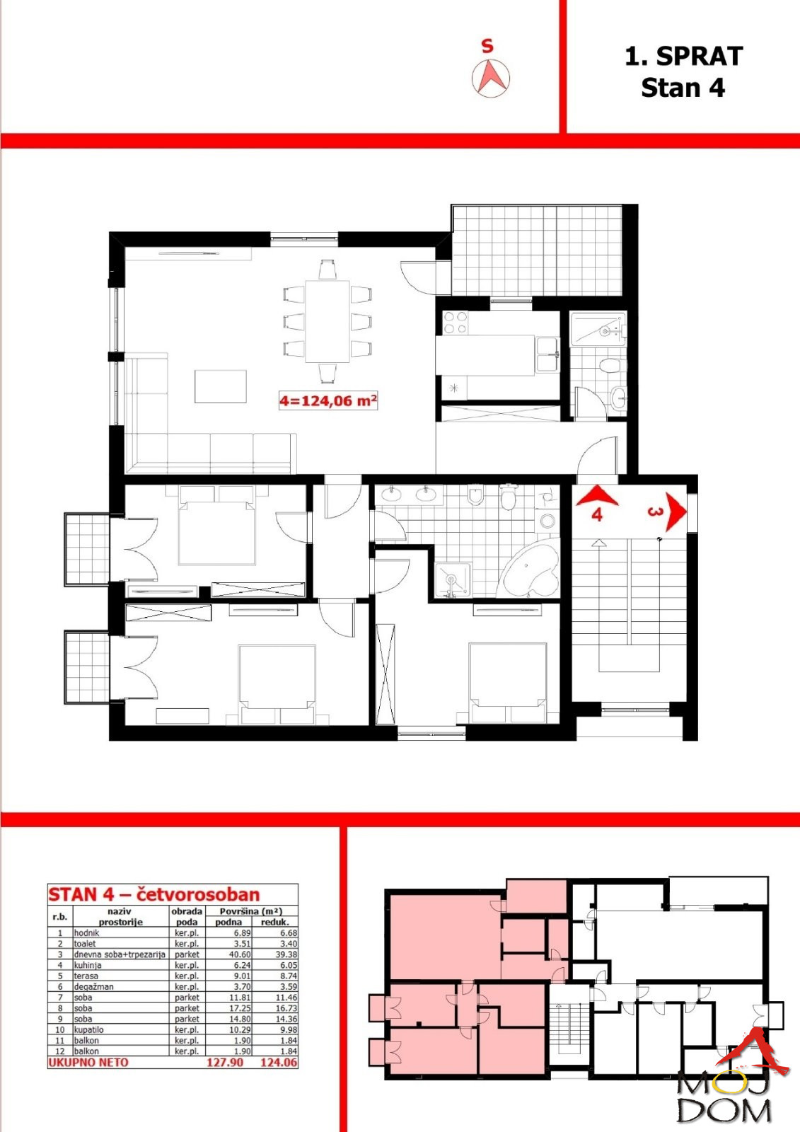 Stan,SREMSKA KAMENICA,POPOVICA,kv: 124, € 345000, ID: 1027386 1