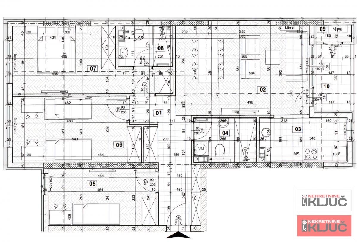 KOD LIMANA 4, 91m2, Četvorosoban sa pdv, Izgradnja 1