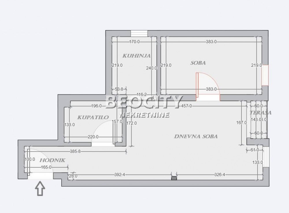 Jednosoban stan, 37 m2, Mirijevo, Ljubiše Miodragovića ID: 117678 15