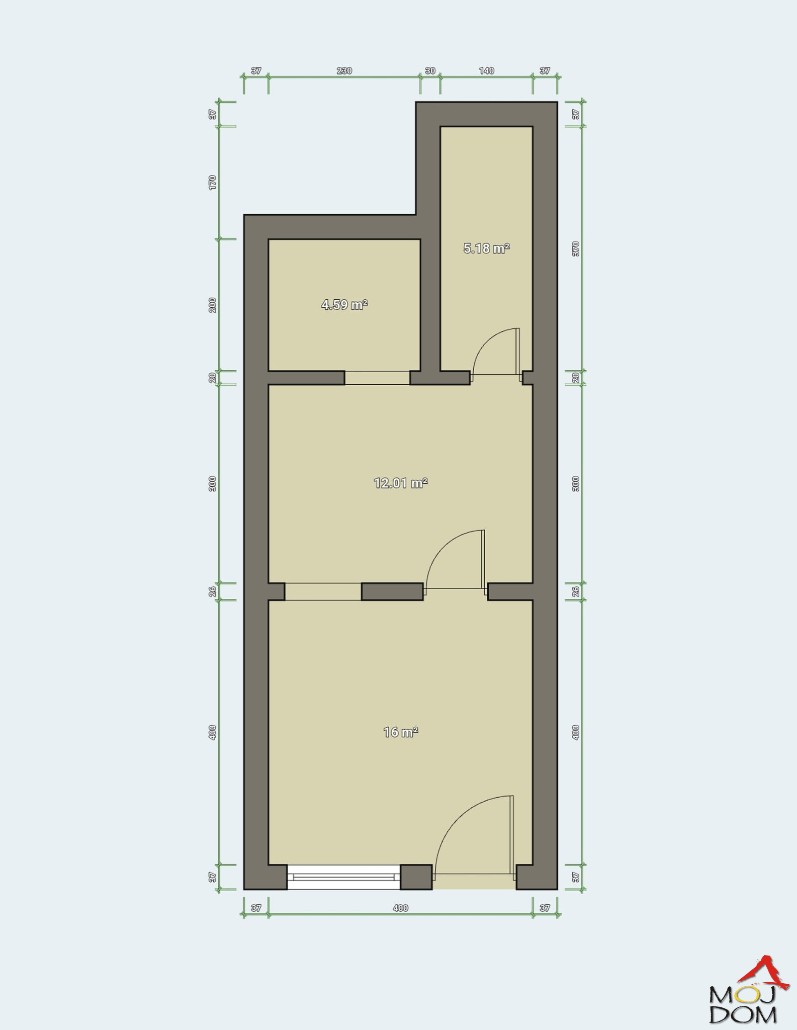 Stan,NOVI SAD,CENTAR,kv: 36, € 90000, ID: 1029715 12