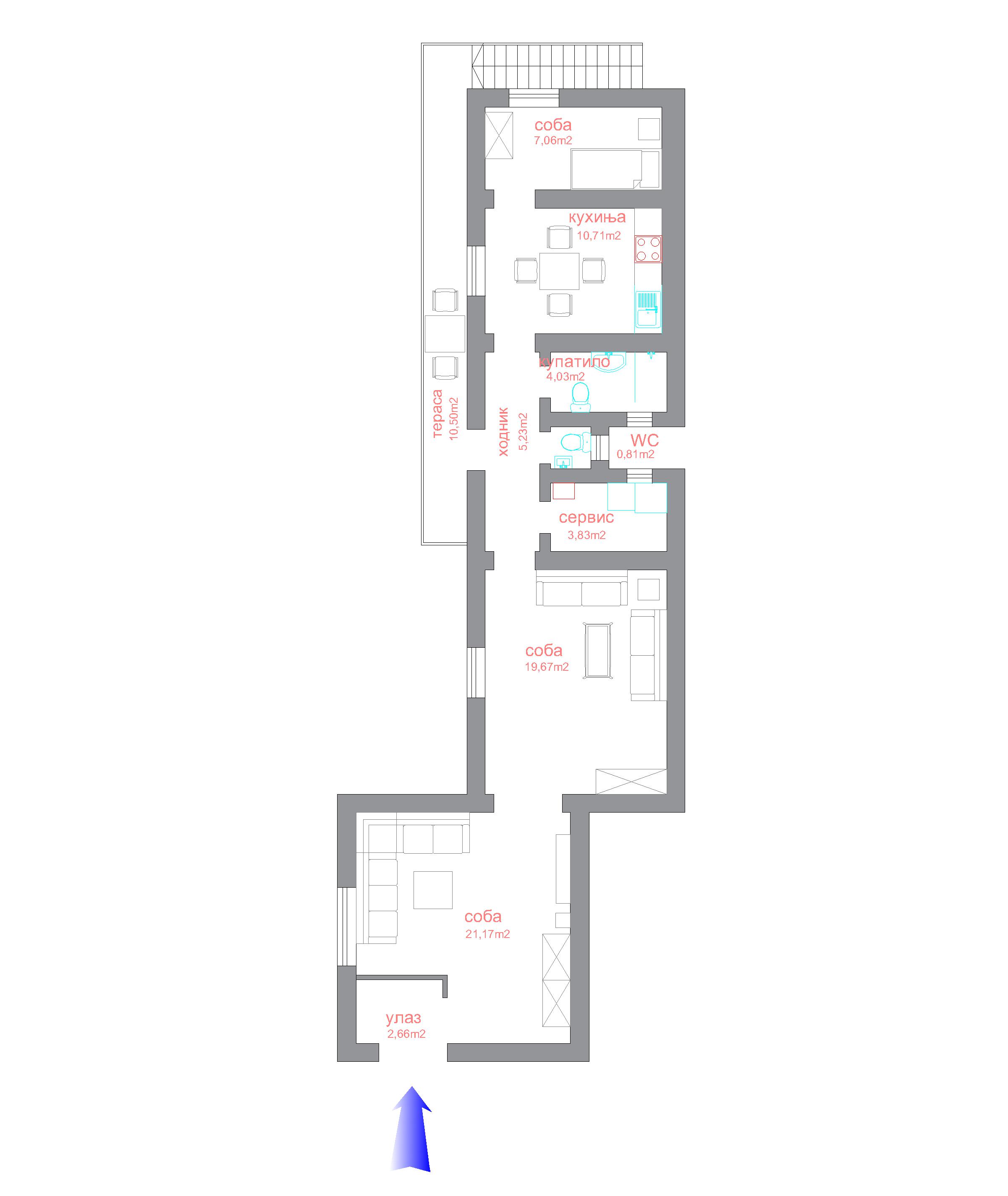 Издајем стан у центру Вршца 20