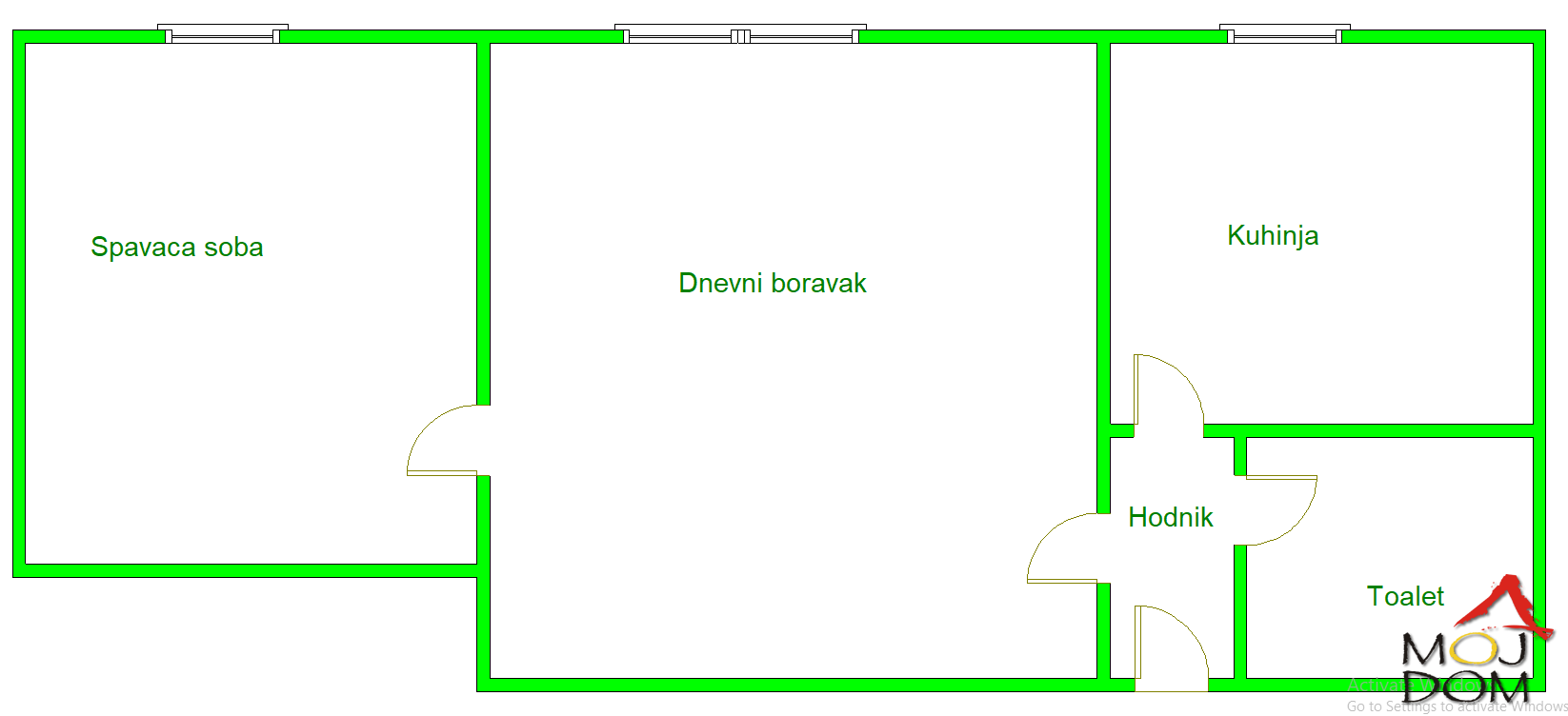 Stan,NOVI SAD,DETELINARA,kv: 43, € 123600, ID: 1030280 10