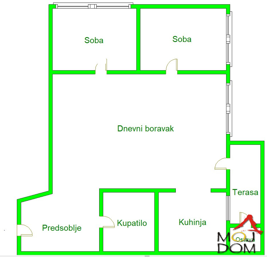 Stan,NOVI SAD,PODBARA,kv: 52, € 138000, ID: 1030584 15