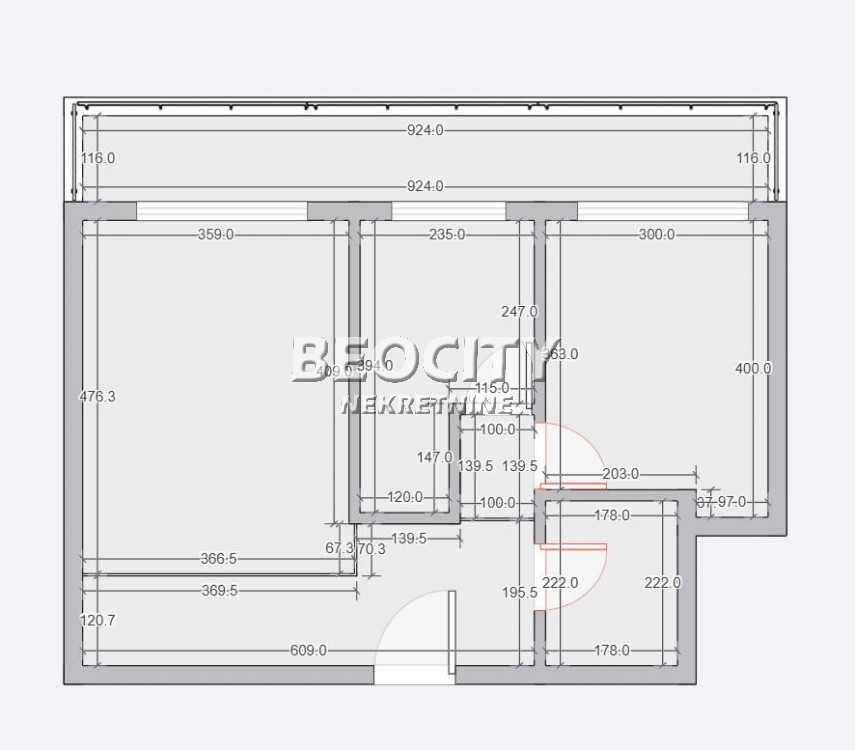 Dvosoban stan, 71 m2, Zemun ID: 119280 9