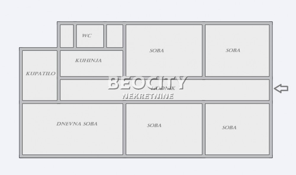 Petosoban stan, 150 m2, Centar, Kosovska ID: 119348 17