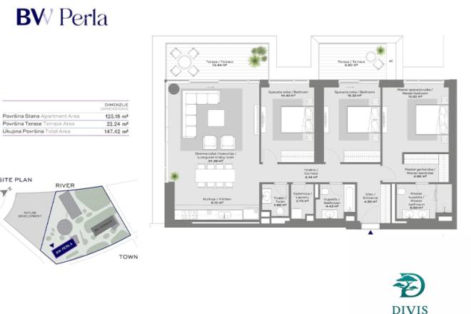 Prodajemo 4 0 stan u izgradnji  BW Perla  147m2 5