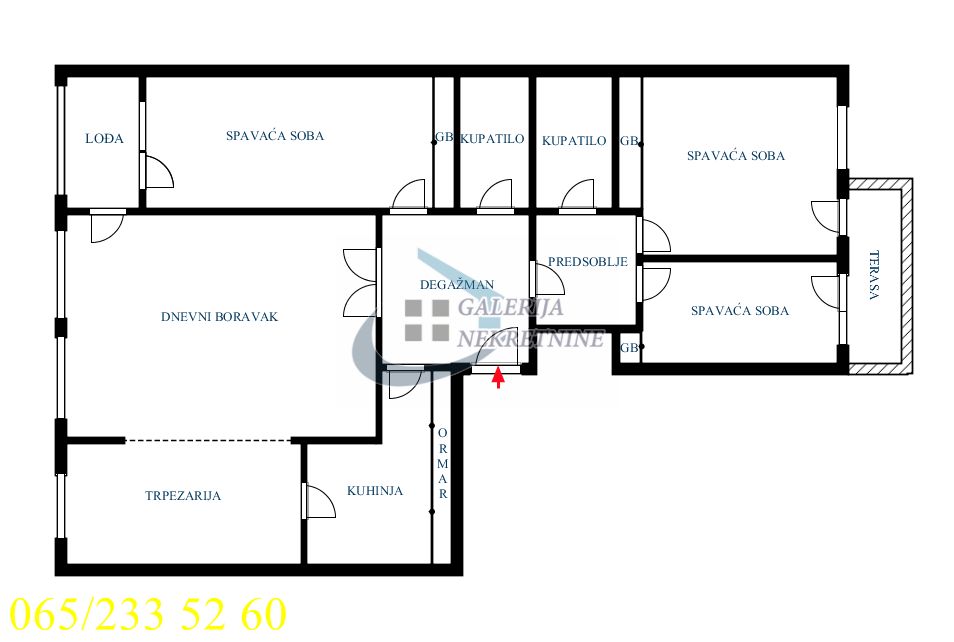 Vračar  Kalenić   Sinđelićeva 112m2 4