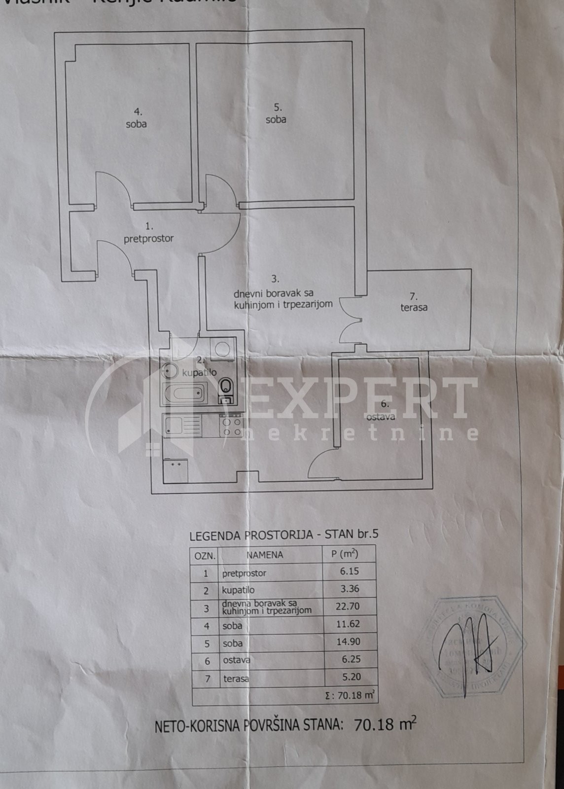 Dvosoban stan, 70 m2, Centar, Kneza Miloša ID: p-014229 5