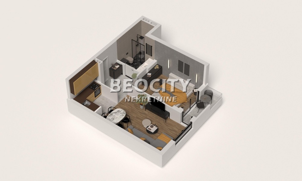 Dvosoban stan, 46 m2, Telep, Futoški put ID: 119692 1