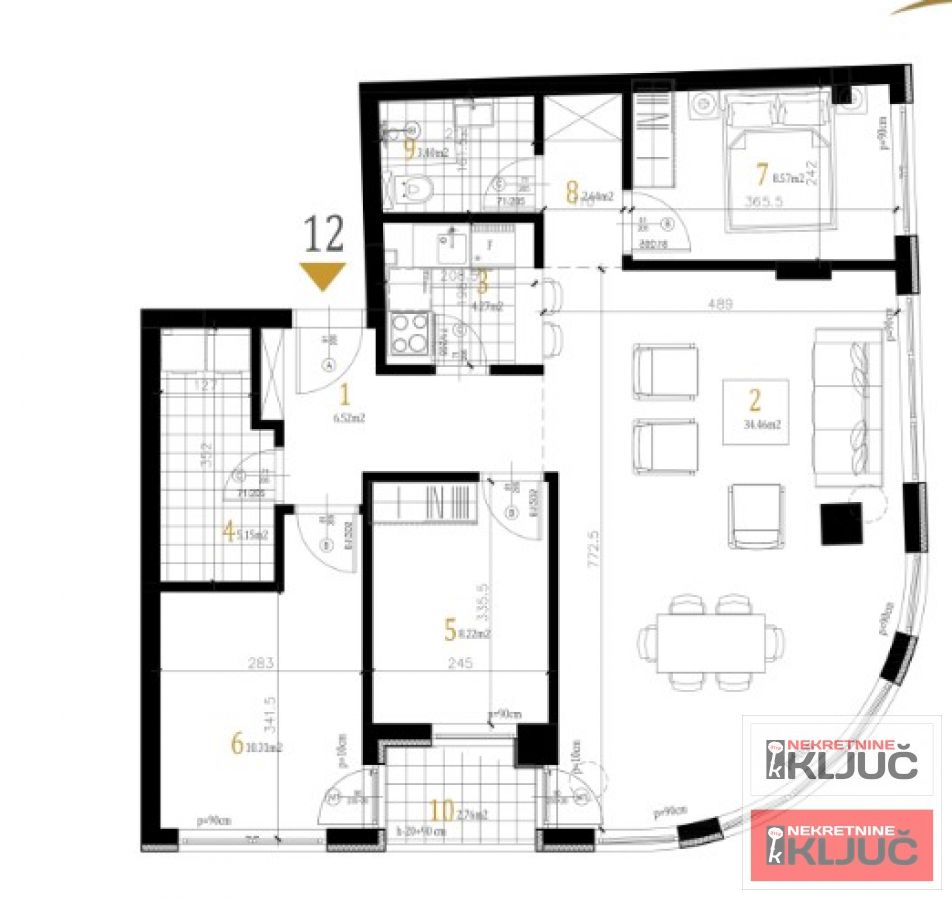 PETROVARADIN, 84m2, Četvorosoban sa pdv 1