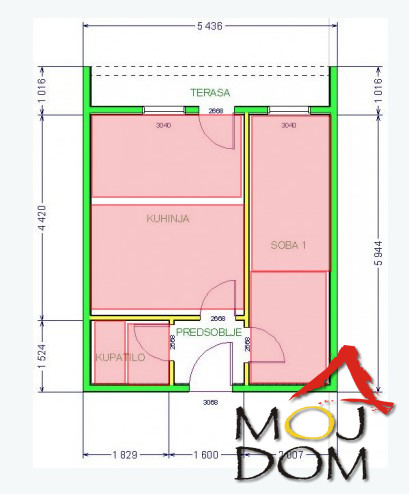 Stan,NOVI SAD,CENTAR,kv: 33, € 117420, ID: 1030710 9