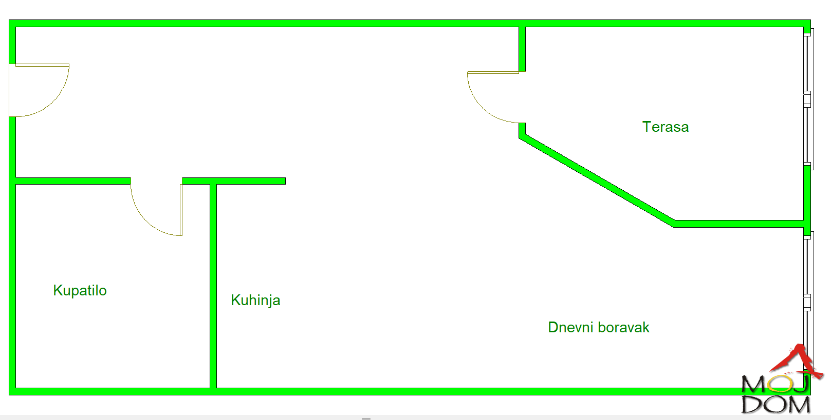 Stan,NOVI SAD,NOVA DETELINARA,kv: 26, € 89000, ID: 1030715 15