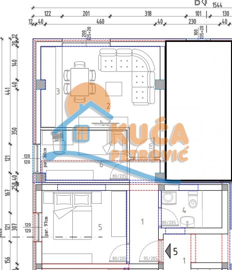 četvorosoban stan, 44.74 m2, Trošarina, Marina Držića ID: p-014284 3